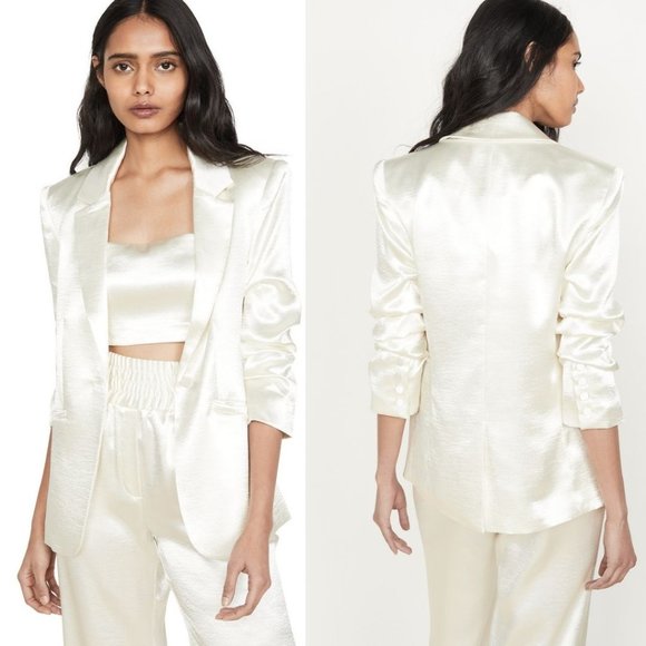 COPY - NWT Cinq a Sept Kylie Blazer in Ivory Size 4 - Picture 2 of 5
